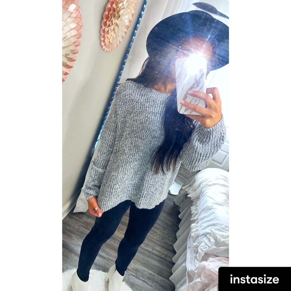 White and Black Sweater